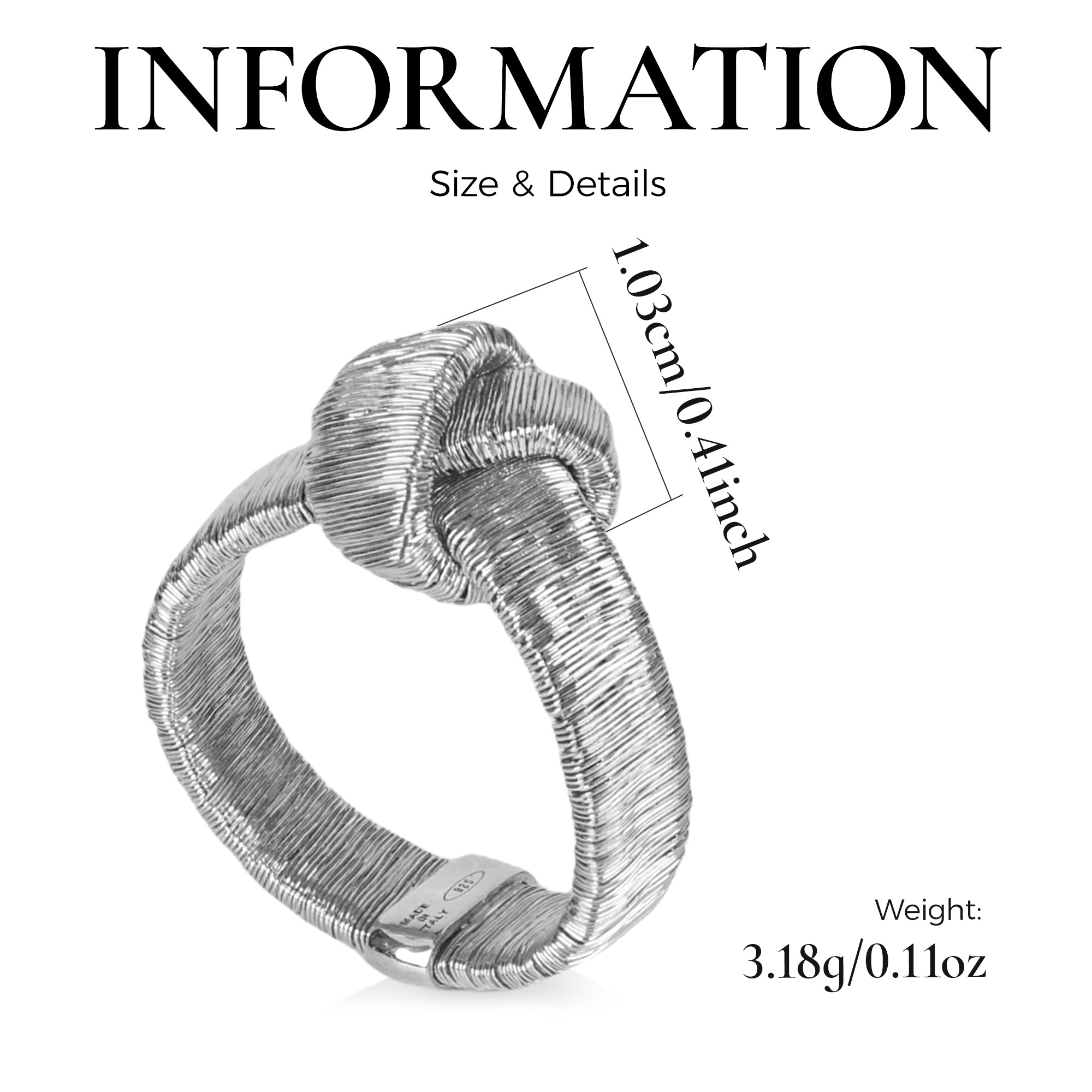 BLOOMVERE BRAIDED RING (SILVER)