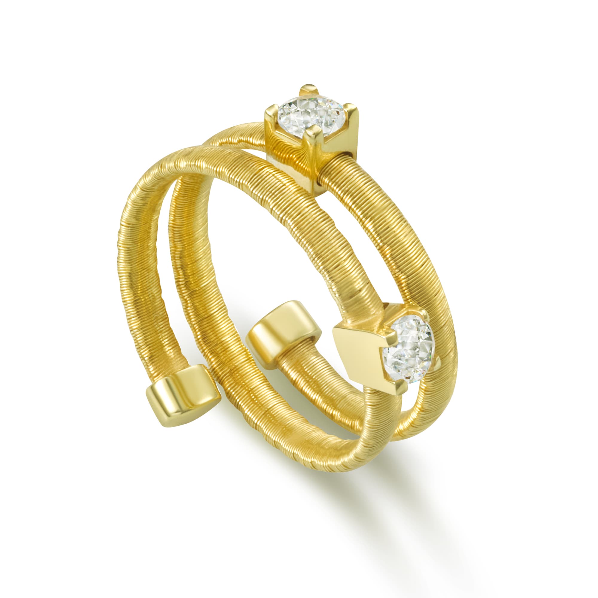 BLOOMVERE DOUBLE CUFF ADJUSTABLE RING