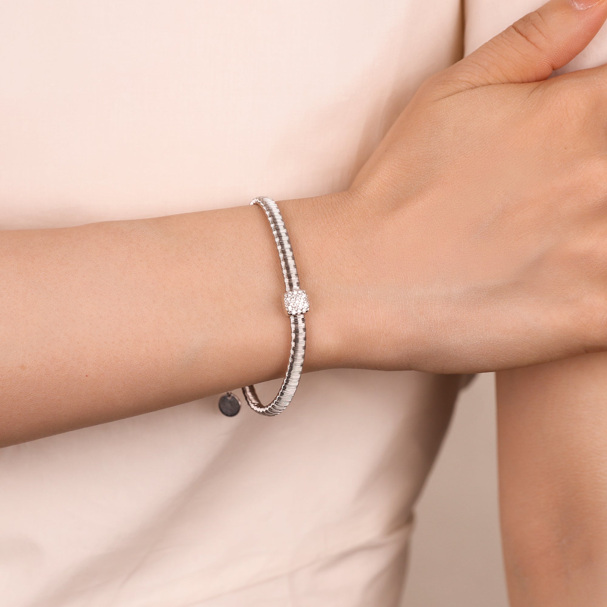 BLOOMVERE SQUARE SUGAR BEZEL ADJUSTABLE BRACELET