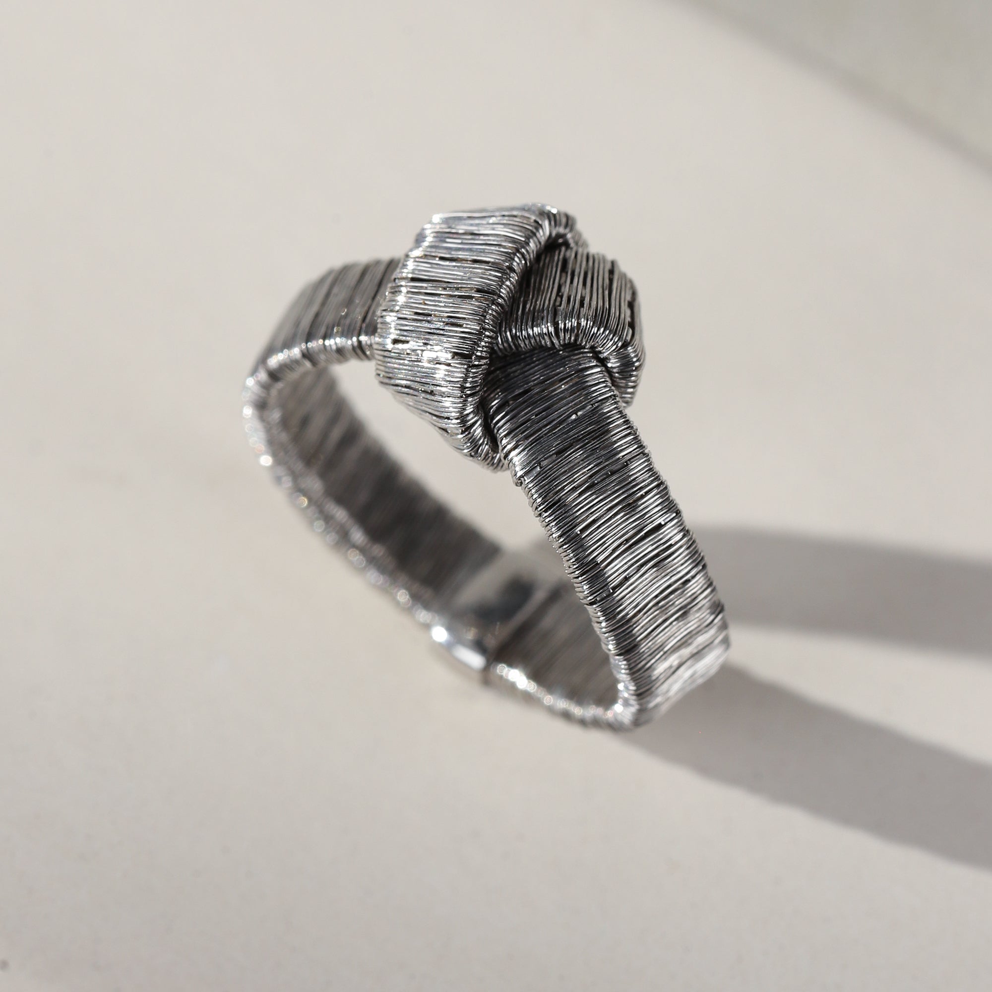 BLOOMVERE BRAIDED RING (SILVER)