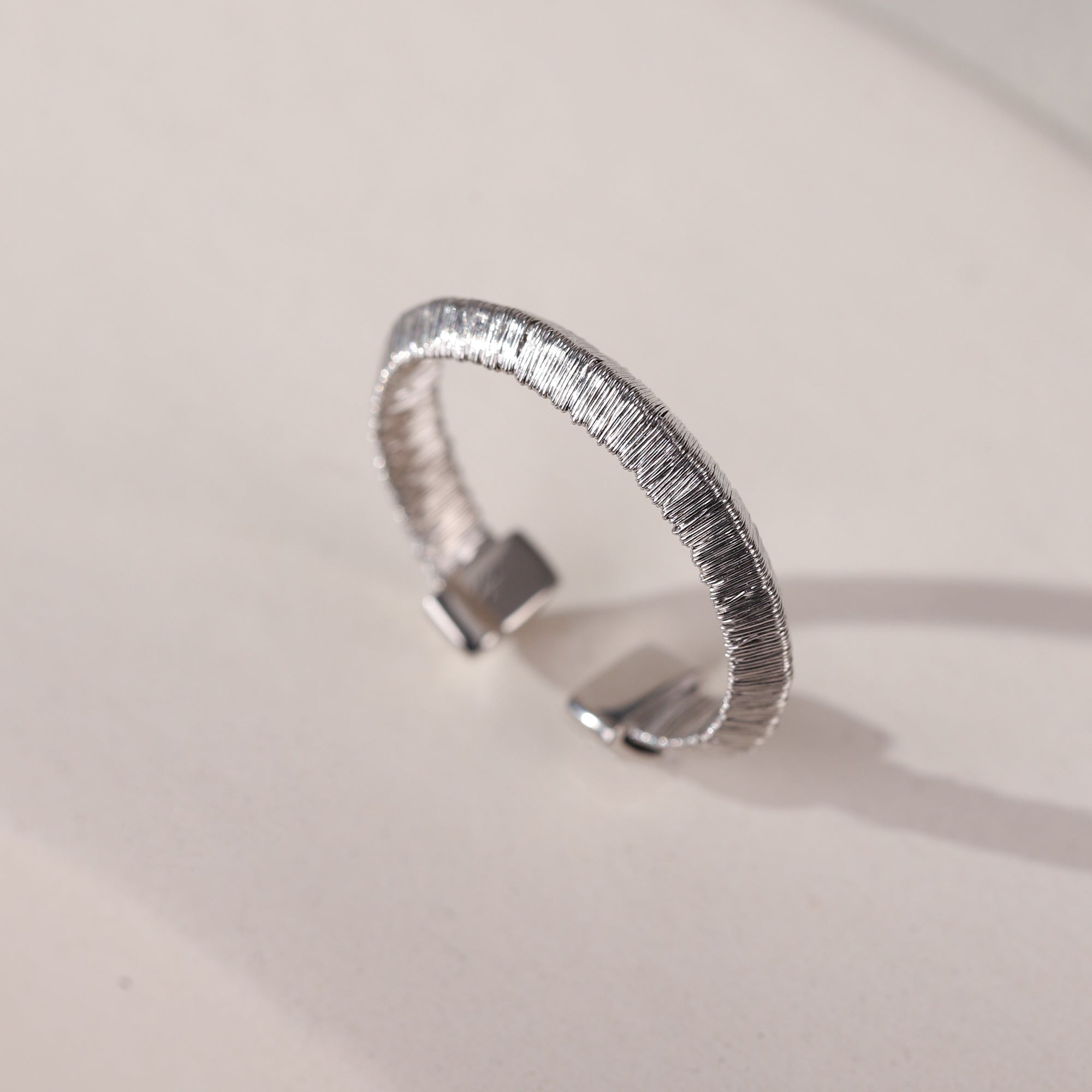 BLOOMVERE BRUSHED RING (SILVER)