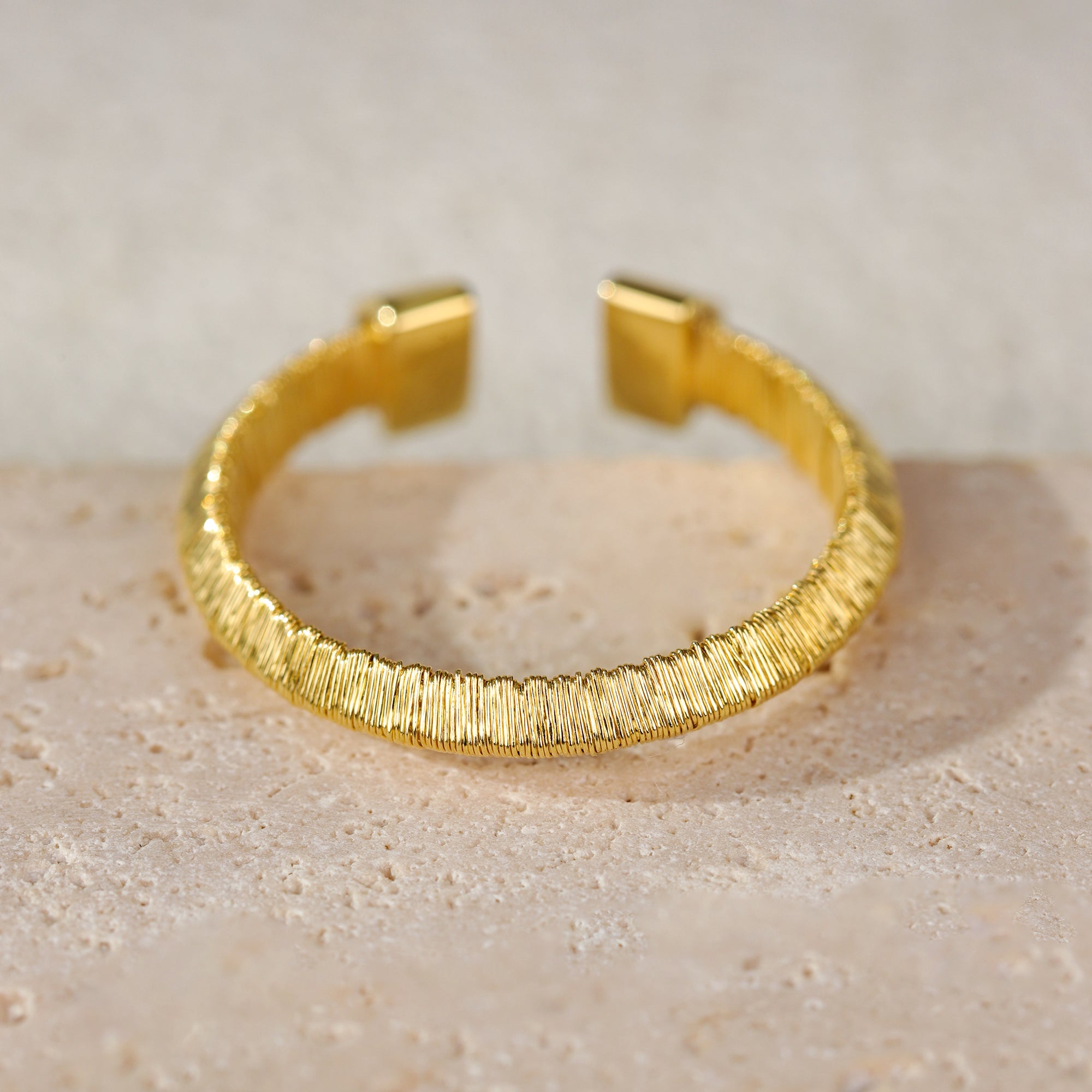 BLOOMVERE BRUSHED RING (GOLD)