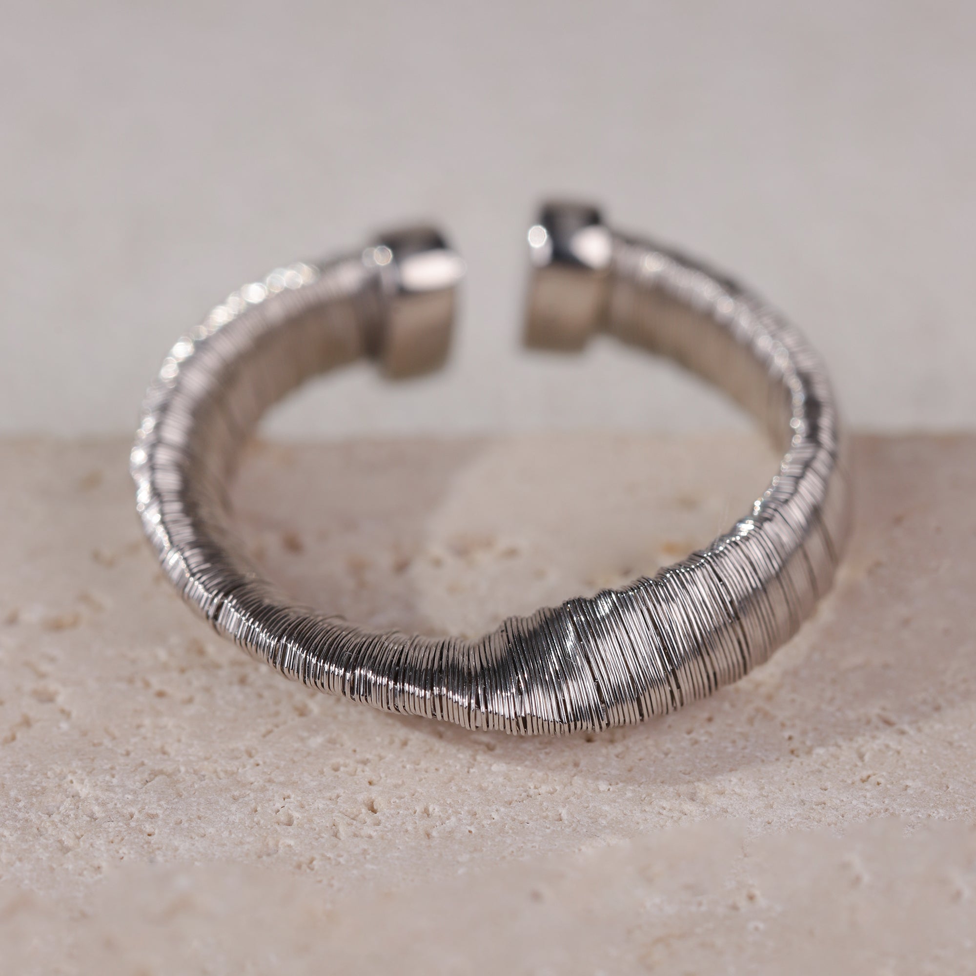 BLOOMVERE WOVEN RING (SILVER)