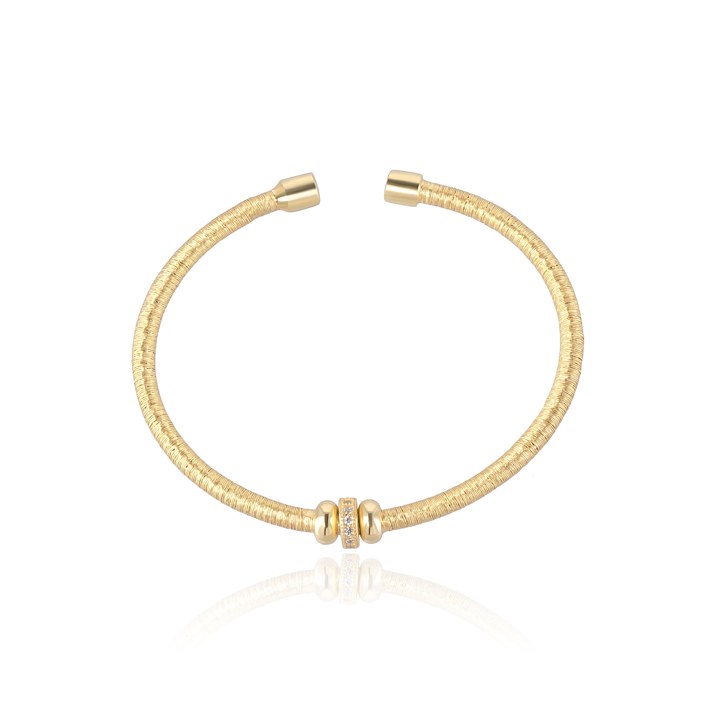 BLOOMVERE BOLD BANGLE with BEADS