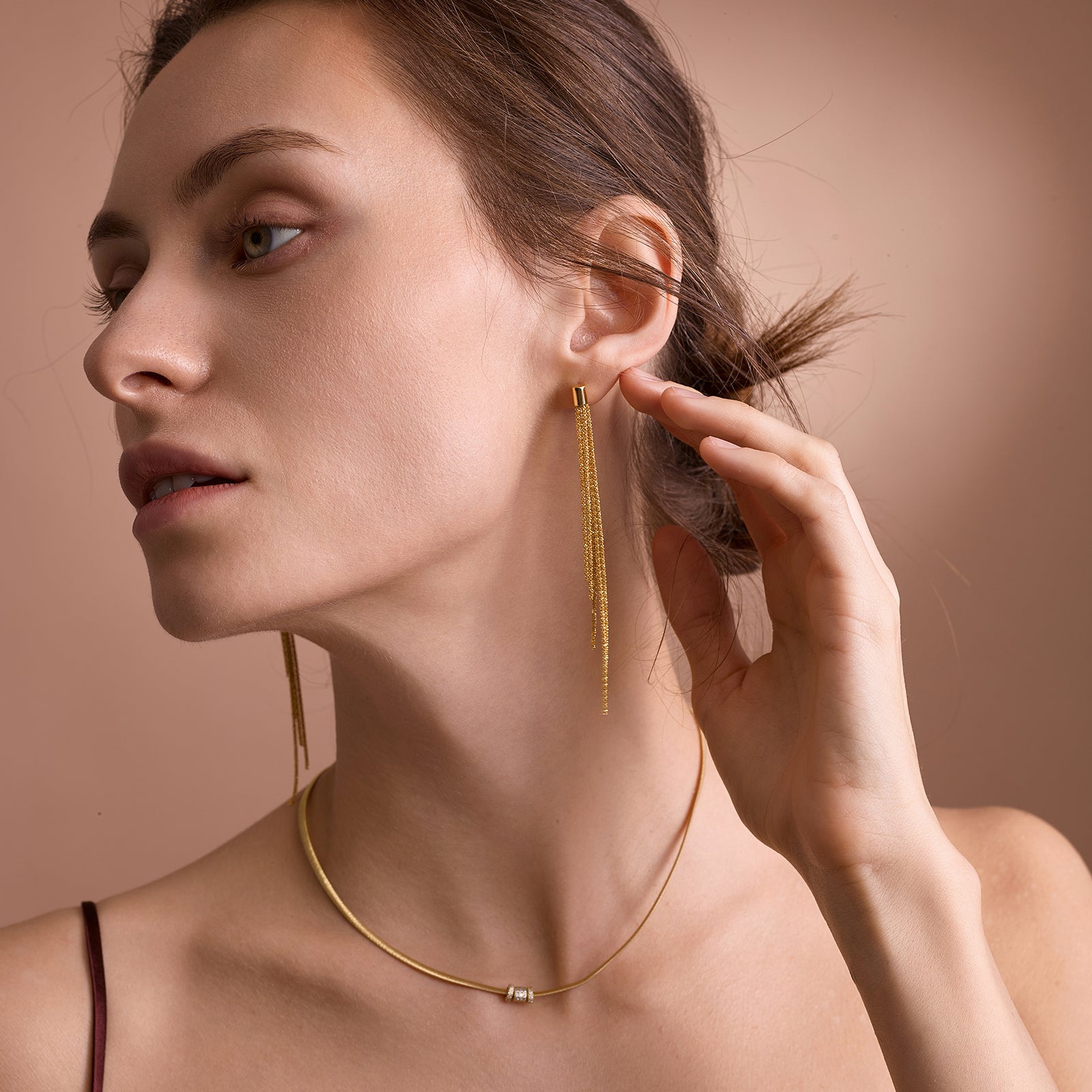 BLOOMVERE LONG TASSEL EARRINGS