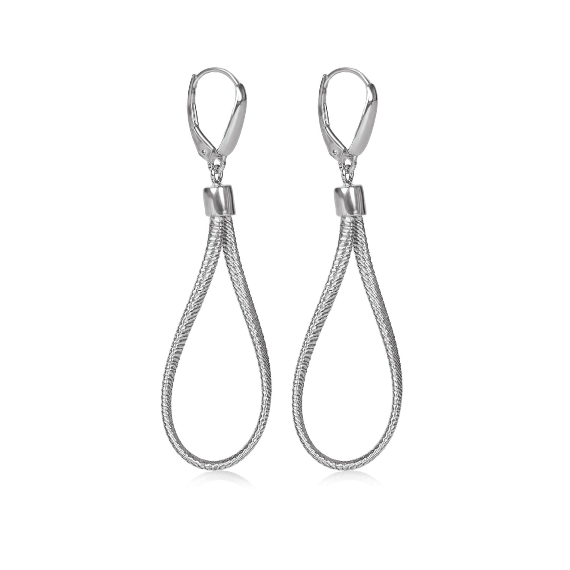 BLOOMVERE TEARDROP EARRINGS (SILVER)