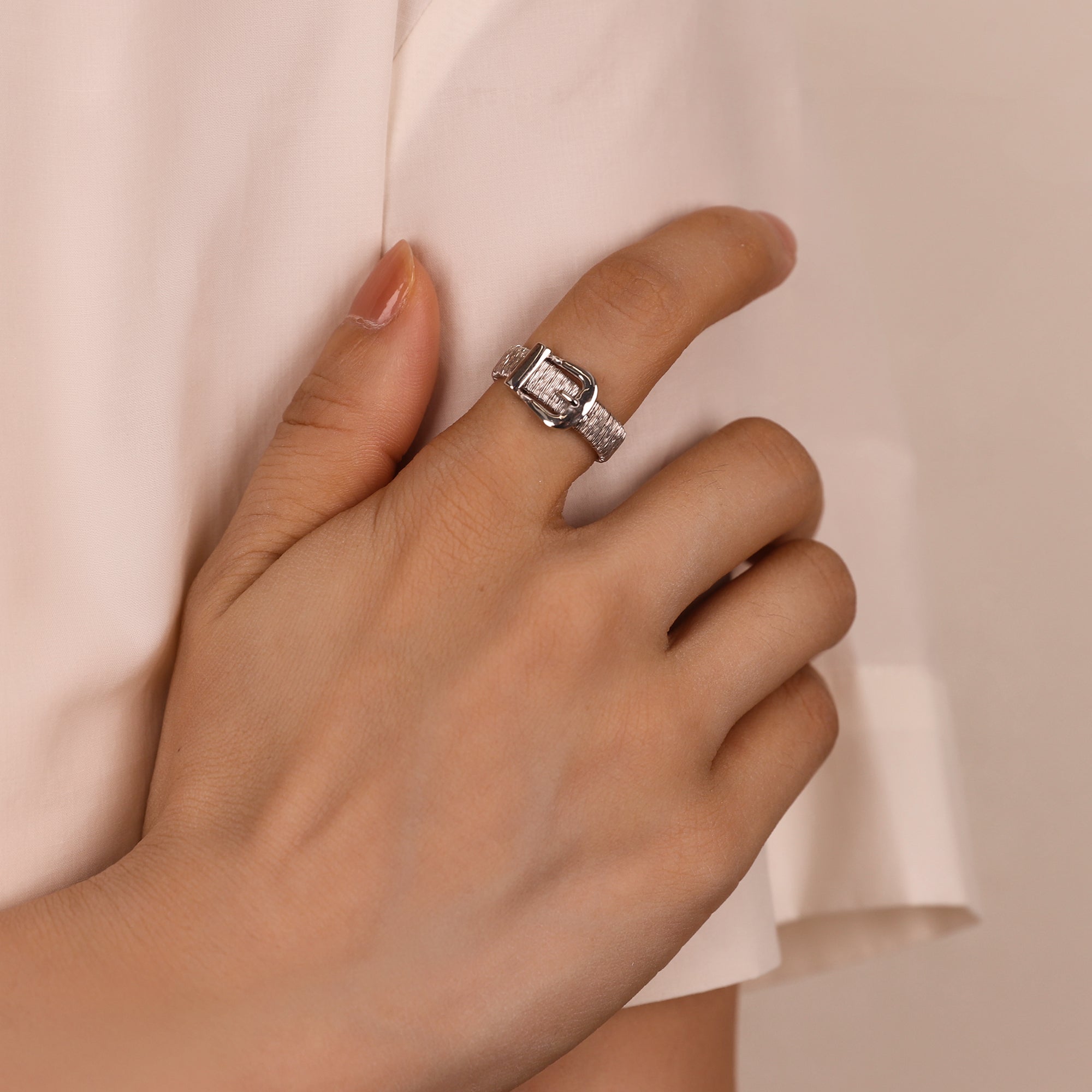 BLOOMVERE SIMPLE BAND RING (SILVER)