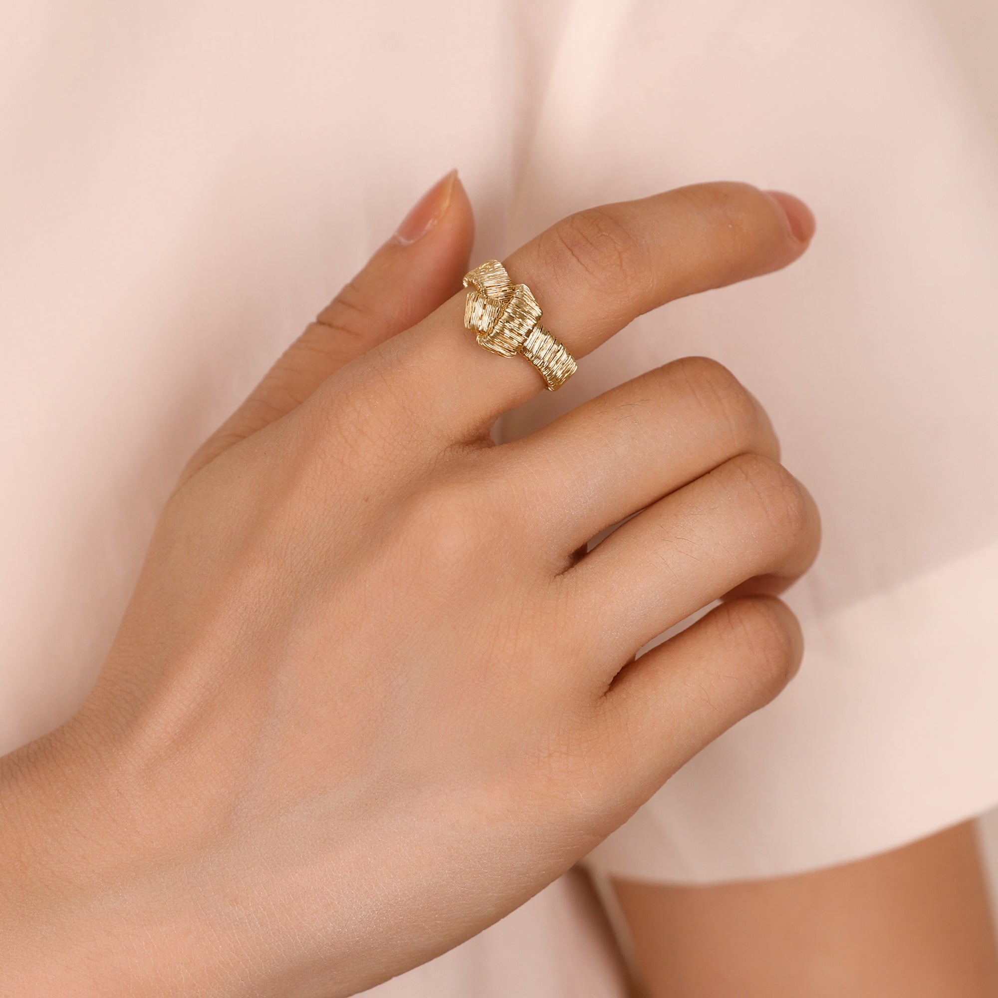 BLOOMVERE SIMPLE BAND RING (GOLD)