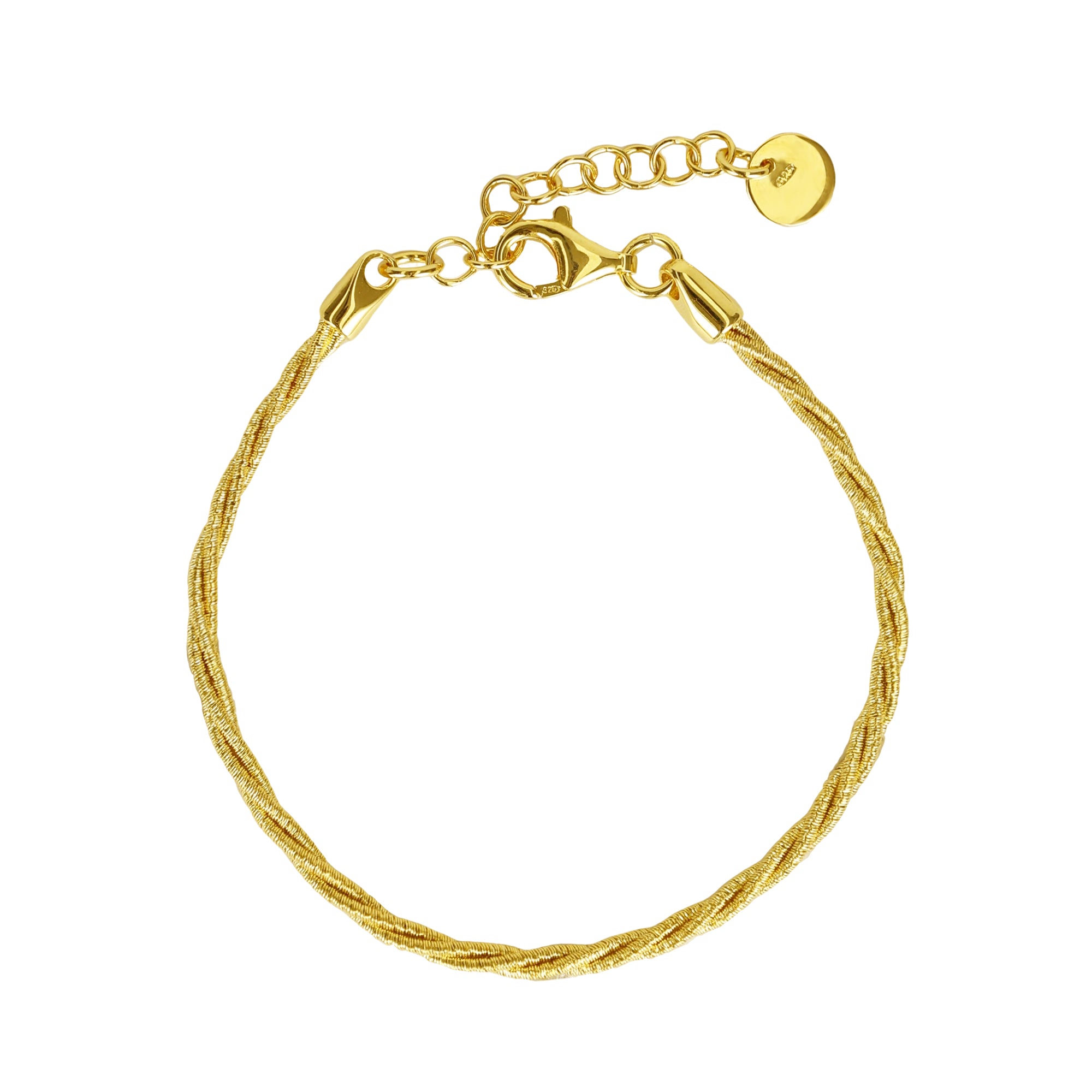BLOOMVERE ADJUSTABLE TWIST ROPE BRACELET
