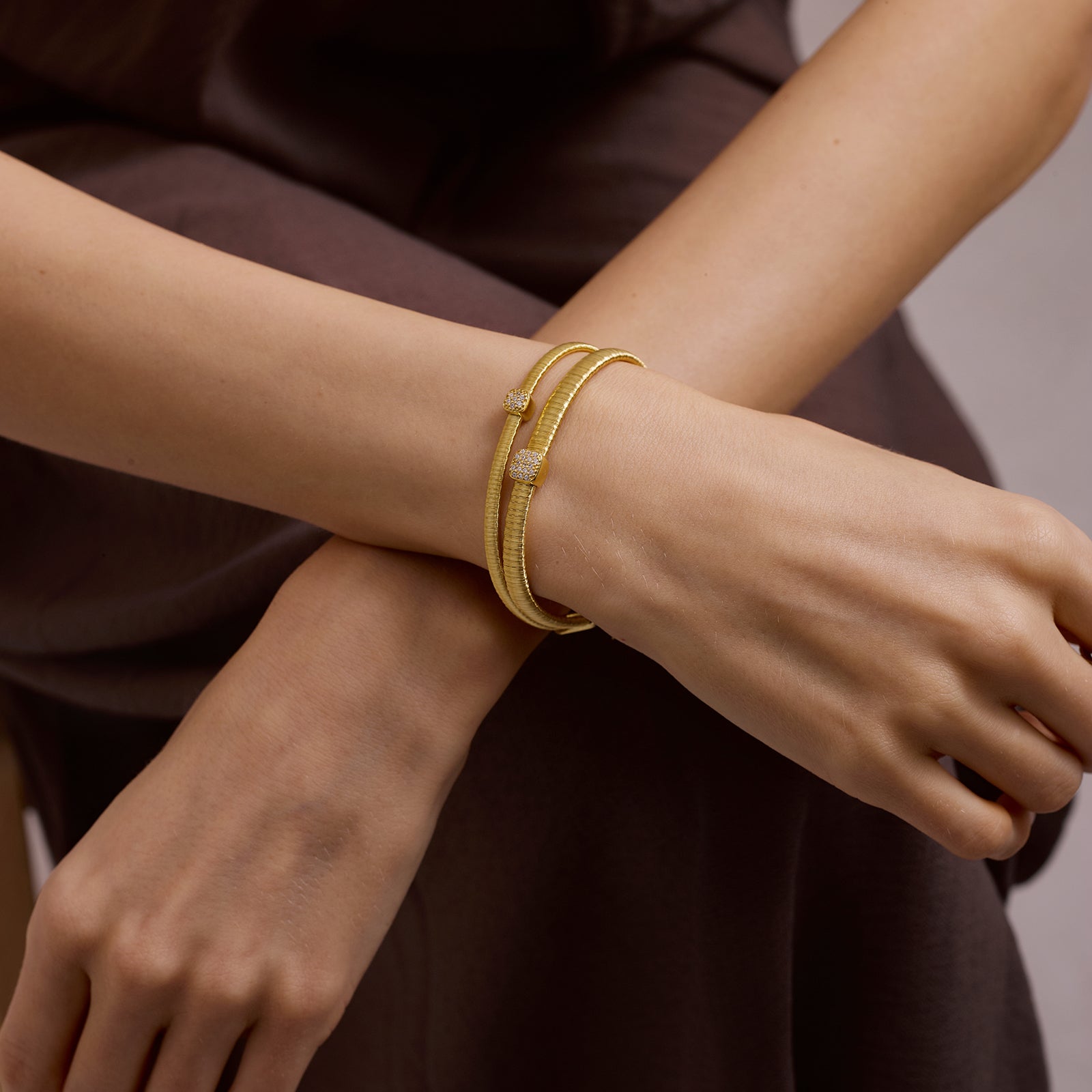 BLOOMVERE DOUBLE CUFF ADJUSTABLE BRACELET