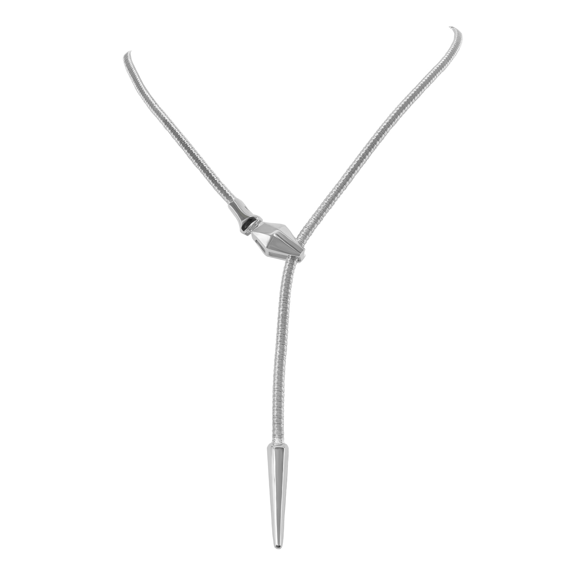 BLOOMVERE ORIENTAL SERPENT NECKLACE (SILVER)