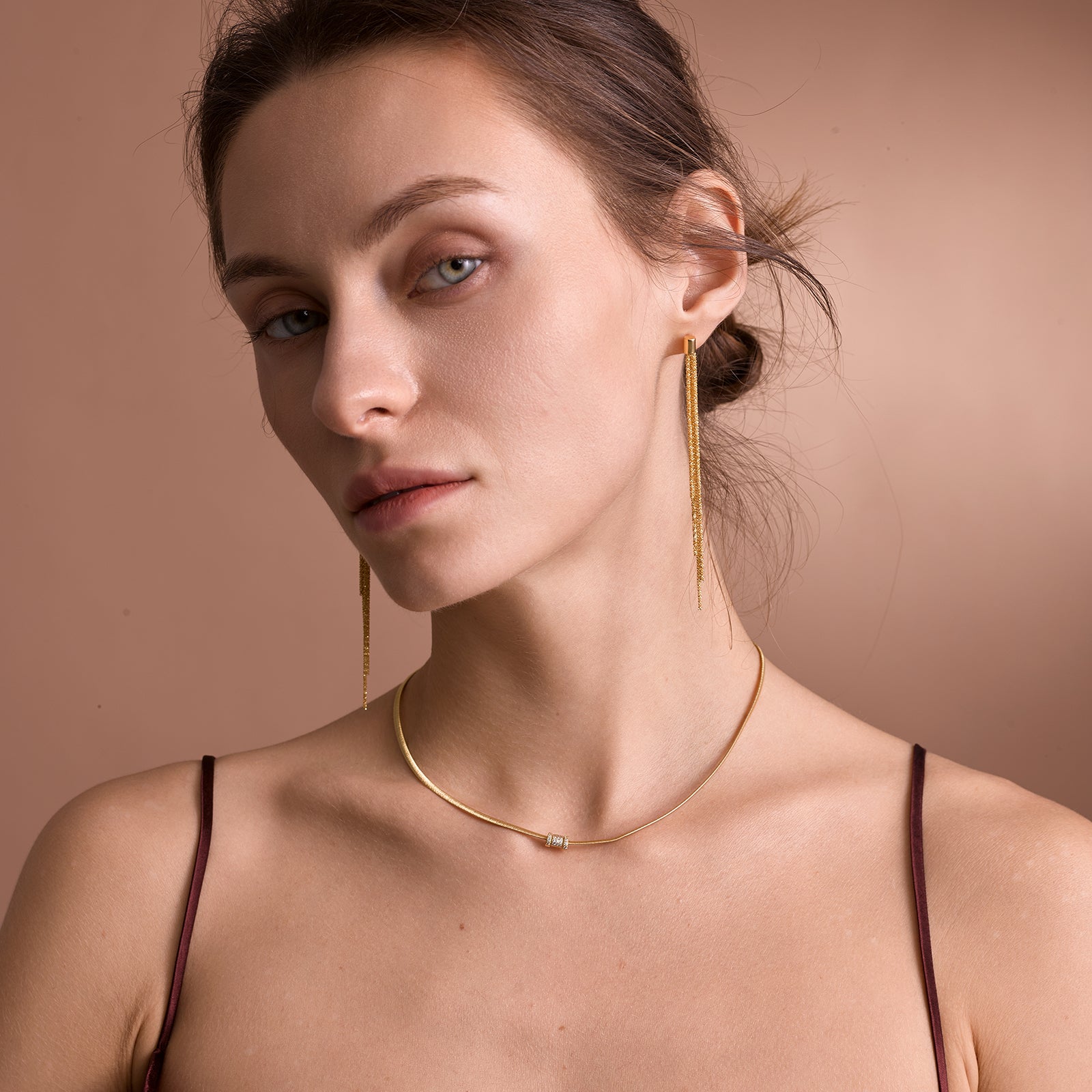 BLOOMVERE LONG TASSEL EARRINGS