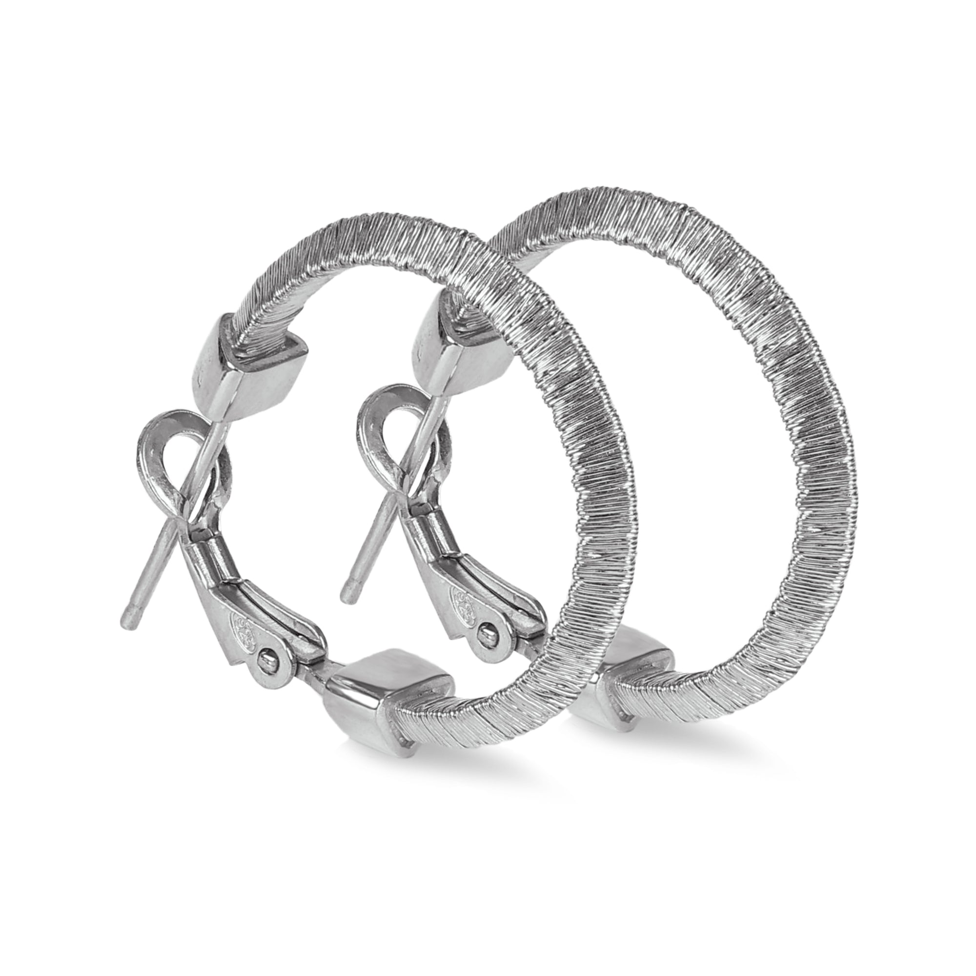 BLOOMVERE TWISTED EARRINGS (SILVER)
