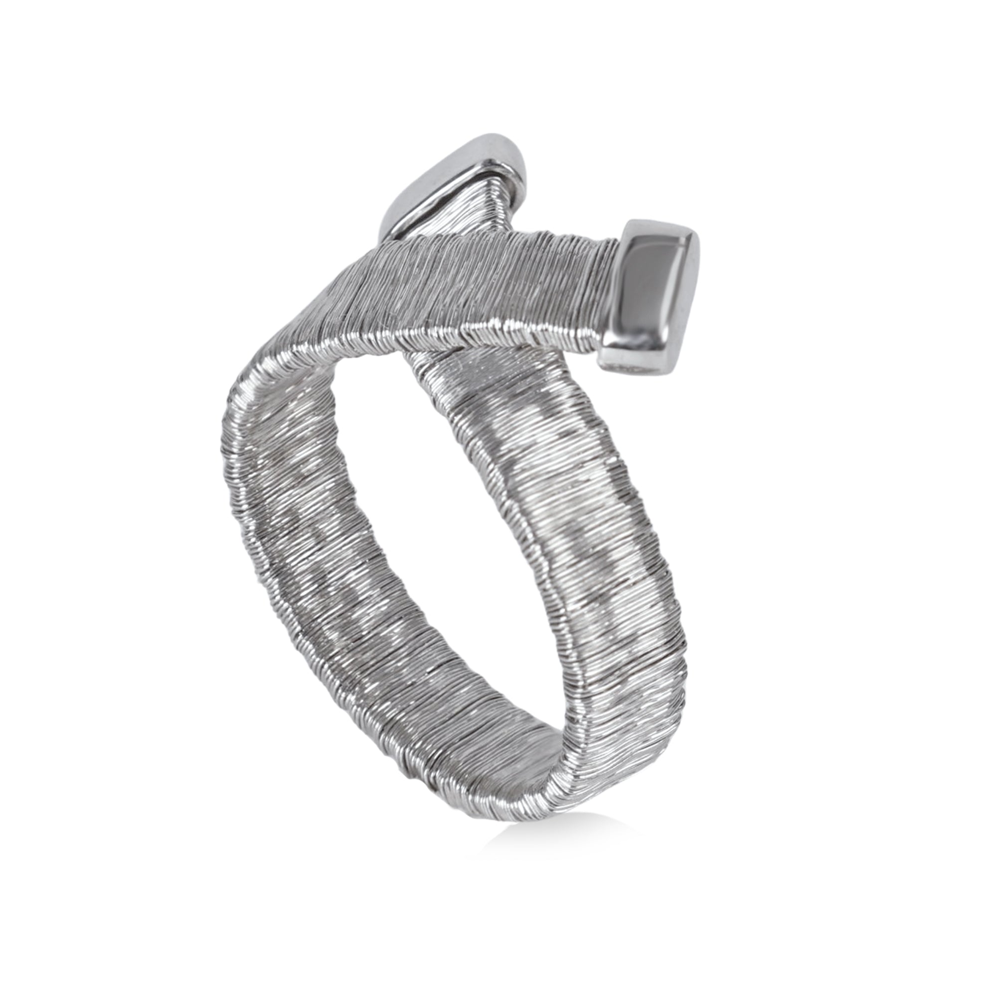 BLOOMVERE DOUBLE CROSS RING (SILVER)