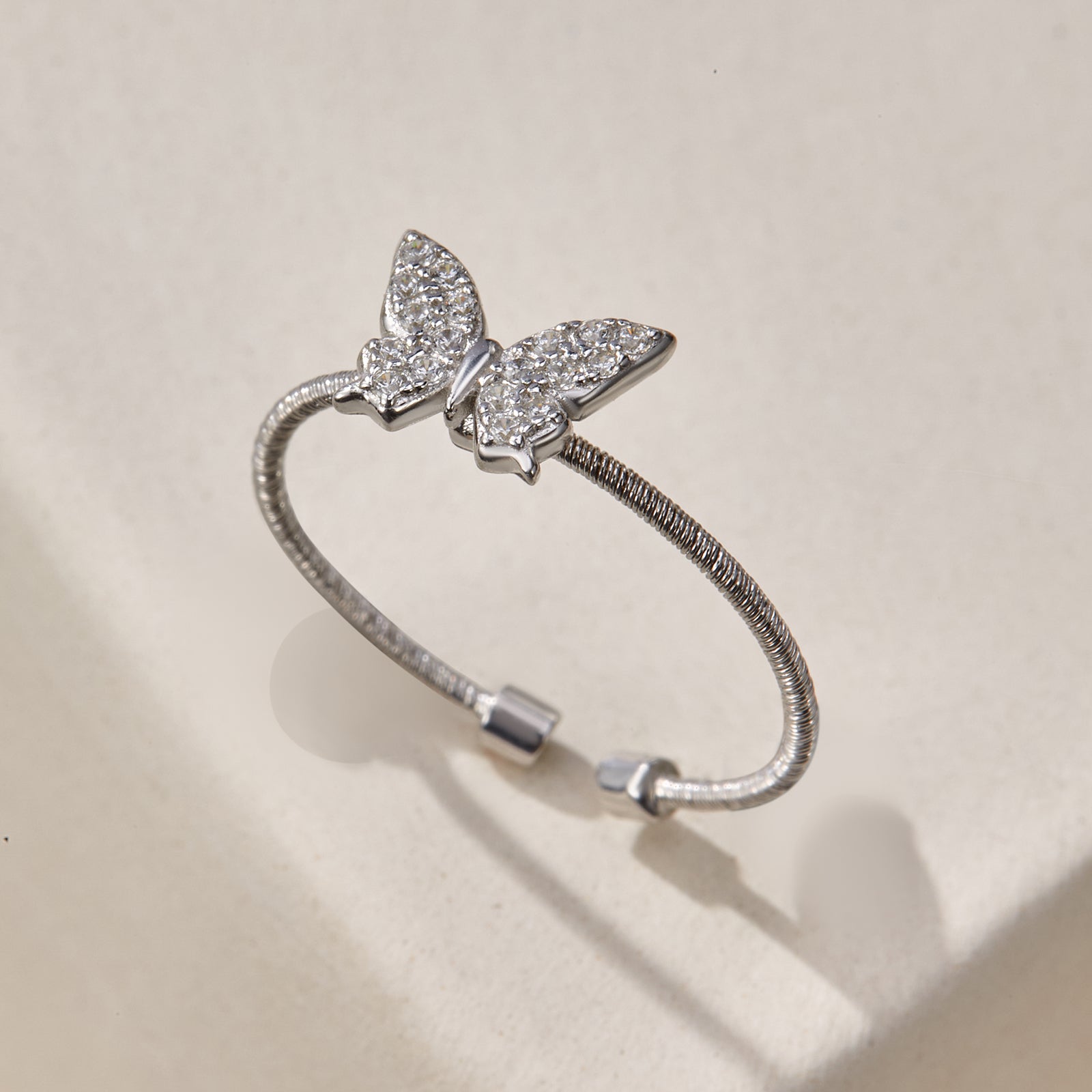 BLOOMVERE BUTTERFLY ADJUSTABLE RING