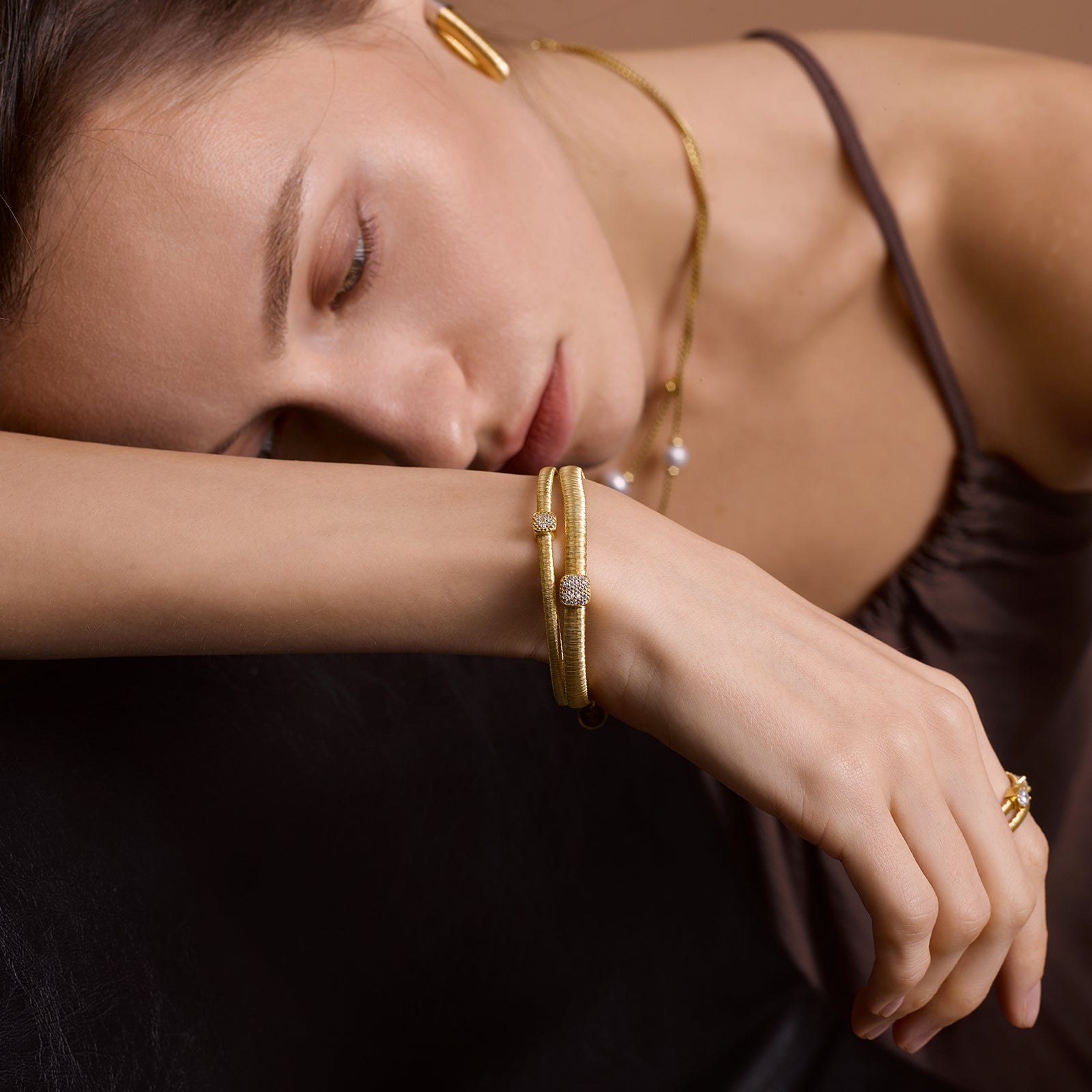 BLOOMVERE DOUBLE CUFF ADJUSTABLE BRACELET