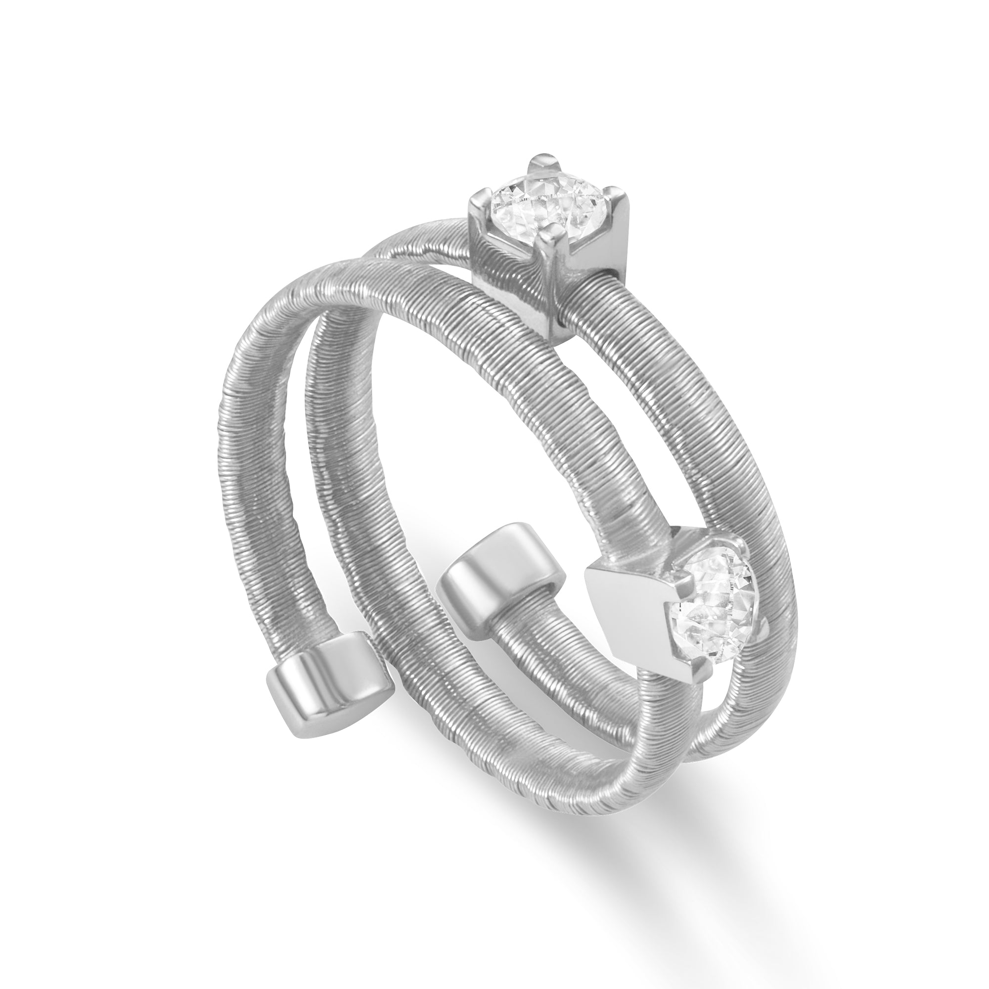 BLOOMVERE DOUBLE CUFF ADJUSTABLE RING